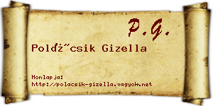 Polácsik Gizella névjegykártya